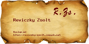 Reviczky Zsolt névjegykártya
